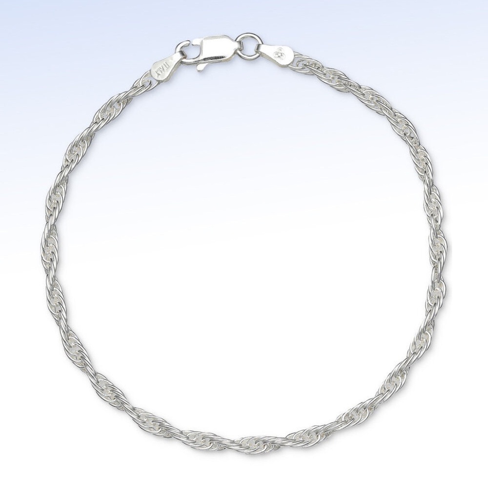 Giani Bernini Sterling Silver Twisted Cable Link Chain Bracelet 7.25"